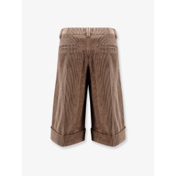 Corduroy shorts with Monili detail