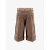 Corduroy shorts with Monili detail