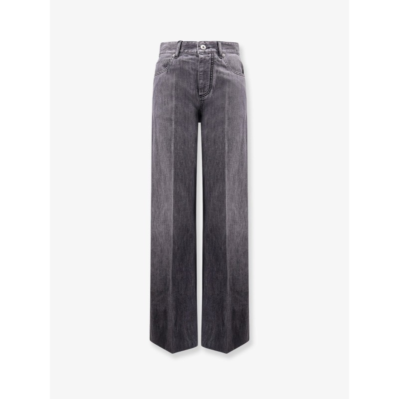 Black Washed Palazzo Denim Jeans