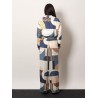 Patchwork silk trousers