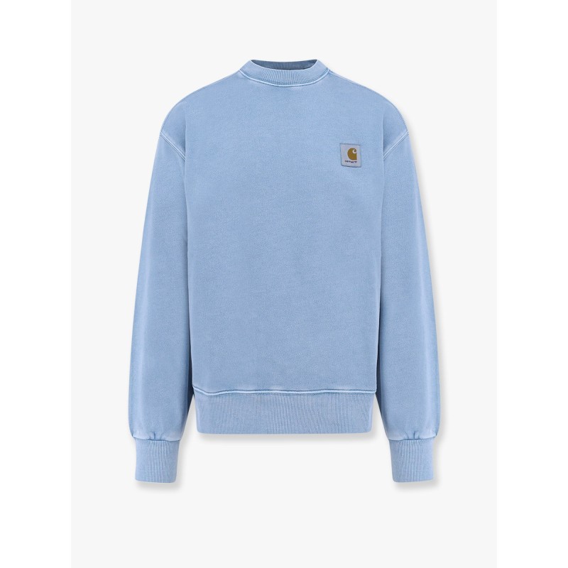 Cotton sweatshirt with washed out effect