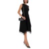 ASYMMETRICAL DRESS WITH LACE DETAILING