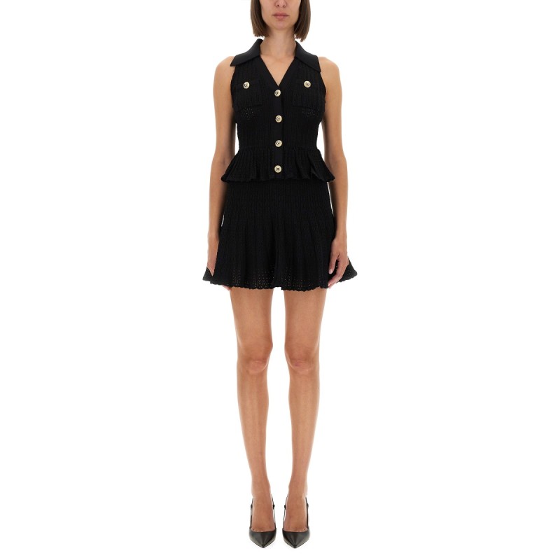 PERFORATED KNIT DRESS PERFORATED KNIT DRESS