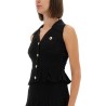 PERFORATED KNIT DRESS