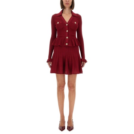 PERFORATED KNIT DRESS