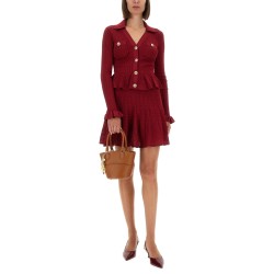 PERFORATED KNIT DRESS