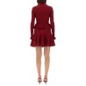 PERFORATED KNIT DRESS