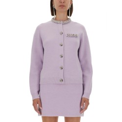 KNITTED CARDIGAN WITH CRYSTALS