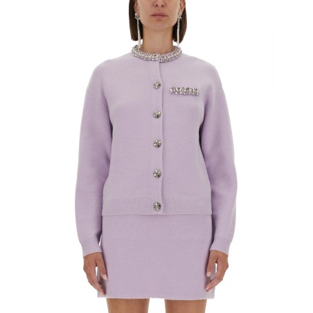 KNITTED CARDIGAN WITH CRYSTALS
