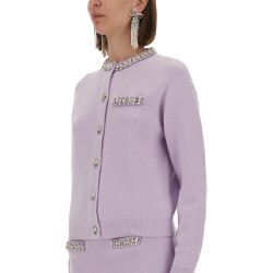 KNITTED CARDIGAN WITH CRYSTALS