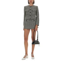 HOUNDSTOOTH JACKET WITH CRYSTALS