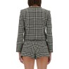 HOUNDSTOOTH JACKET WITH CRYSTALS