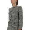 HOUNDSTOOTH JACKET WITH CRYSTALS