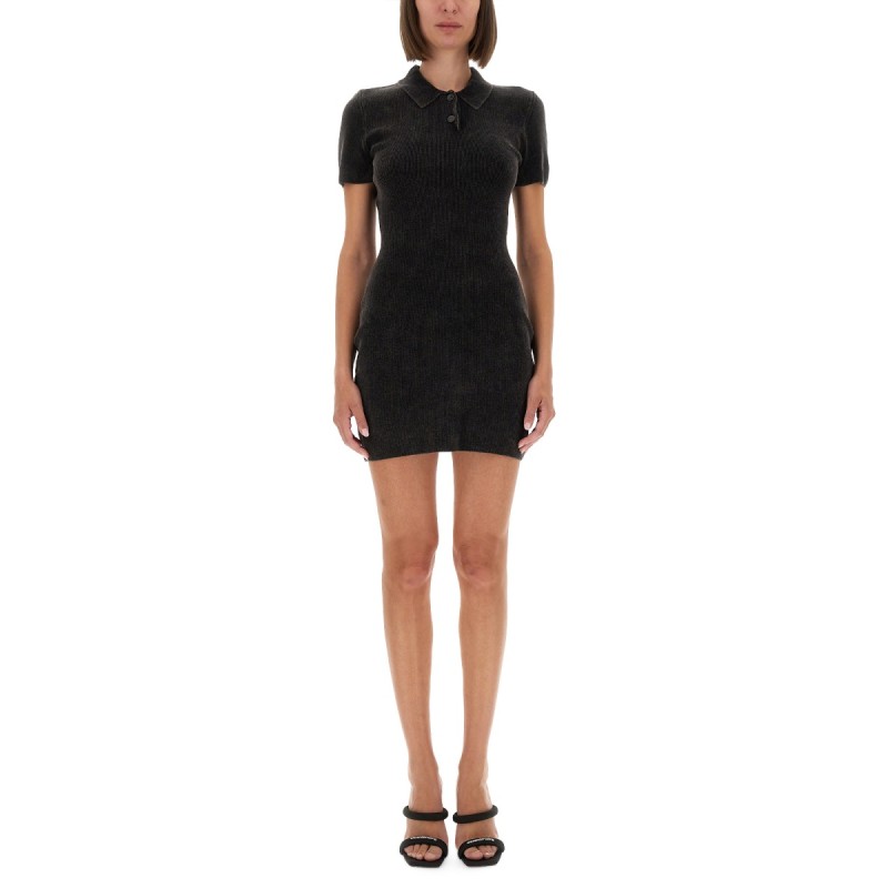 MINI DRESS WITH POLO COLLAR