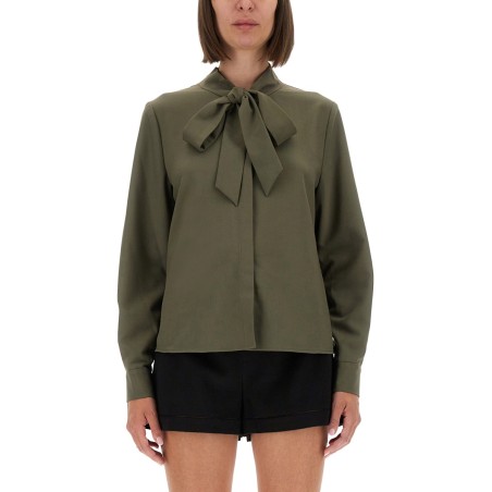 TWILL SHIRT WITH BOW