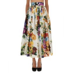 FLOWER BOUQUET PRINT SKIRT