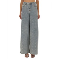 JEANS WITH RHINESTONE BOWS