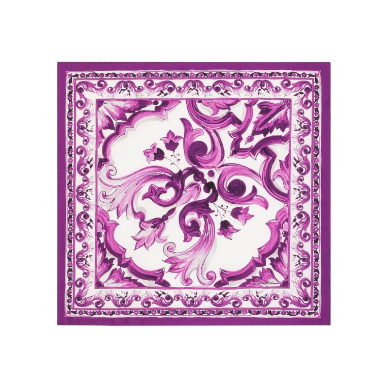 TWILL SCARF WITH PRINT