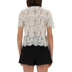 LACE TOP WITH COLLAR