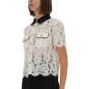 LACE TOP WITH COLLAR