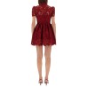 LACE MINI DRESS WITH COLLAR