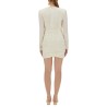 SATIN GATHERED MINI DRESS