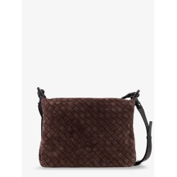 Intrecciato suede shoulder bag