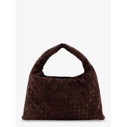 Hop Intrecciato suede shoulder bag
