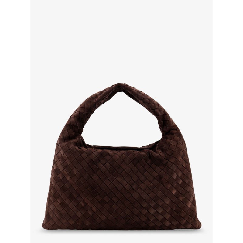 Hop Intrecciato suede shoulder bag