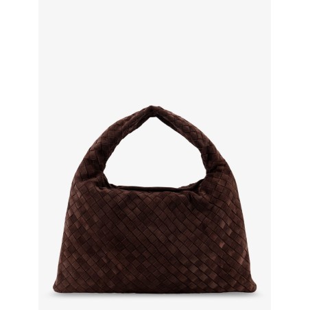 Hop Intrecciato suede shoulder bag