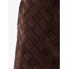 Hop Intrecciato suede shoulder bag