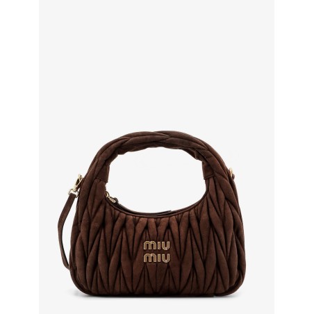 Wander matelassé suede shoulder bag