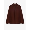 Wool cape with iconic Horsebit