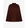 Wool cape with iconic Horsebit