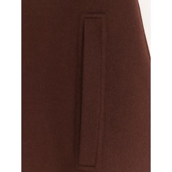 Wool cape with iconic Horsebit