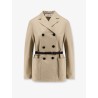 Fitted cotton trench with grosgrain belt