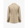 Fitted cotton trench with grosgrain belt