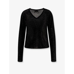 Salomone wool sweater with micro sequins