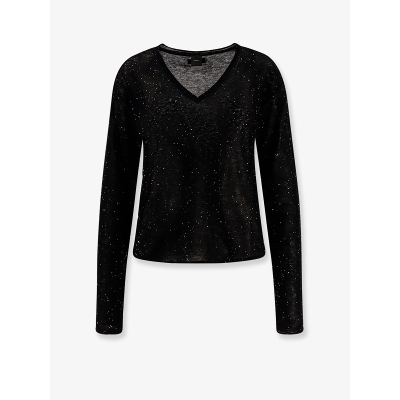 Salomone wool sweater with micro sequins