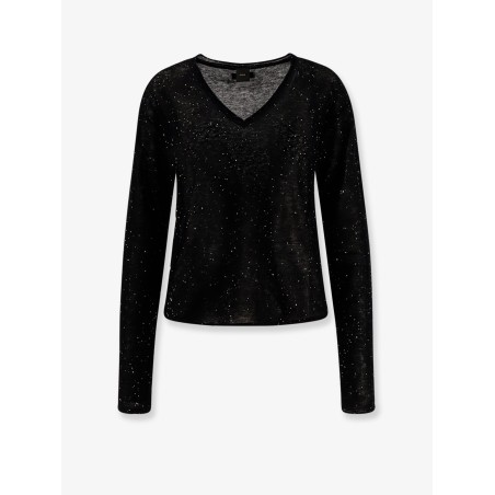 Salomone wool sweater with micro sequins