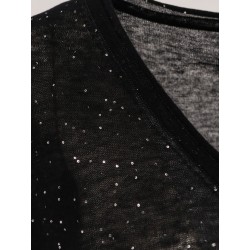 Salomone wool sweater with micro sequins