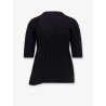 Cotton blend asymmetrical sweater