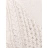Asymmetrical cotton blend sweater