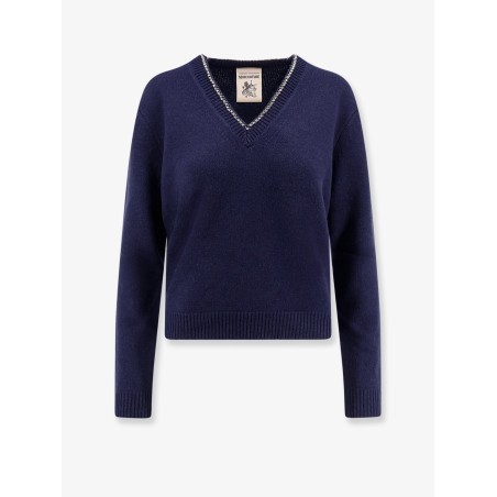Wool and cashmere sweater with rhinestones
