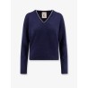 Wool and cashmere sweater with rhinestones