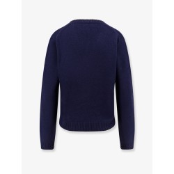 Wool and cashmere sweater with rhinestones