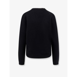 Wool and cashmere sweater with rhinestones