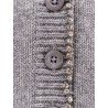 Wool and cashmere cardigan with rhinestones