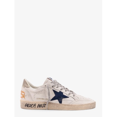 Ball Star low-top leather sneakers with used effect