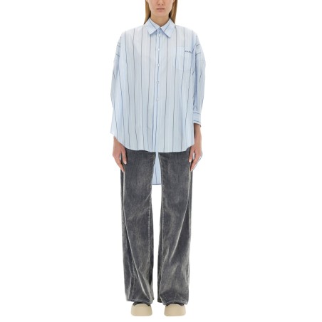 ASYMMETRICAL STRIPED SHIRT